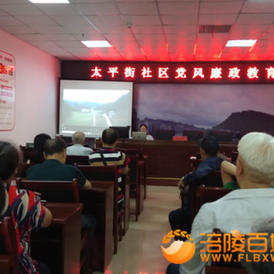太平街社区开展七月份支部主题党日活动