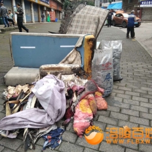 清溪沟一屋火灾损失十来万元