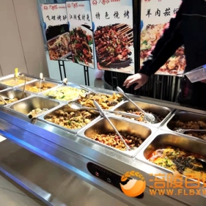 12元一餐20余个素荤汤菜水果自助餐