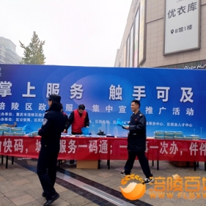 愉快办掌上政务宣传进泽胜广场