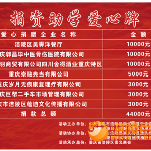 崇义民企：捐资4.4万元助一名高中生完成学业